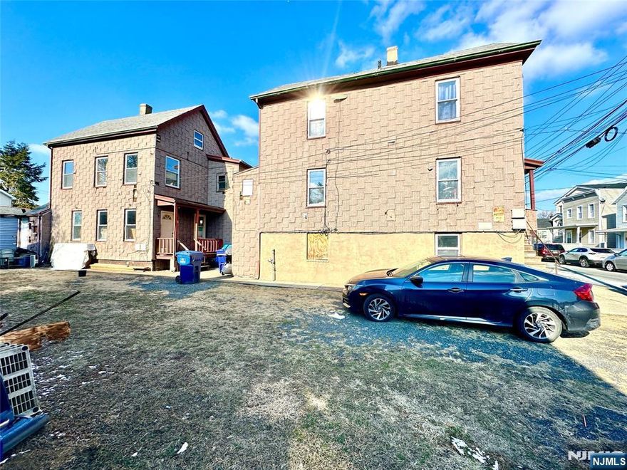 Attention all investors and developers! Located in the heart of Hackensack, this unique property features two separate 2-family homes sitting on the same 50x100 lot with potential to subdivide and build on the neighboring lot (buyer to verify with town). Each unit offers 2 bedrooms and 1 bathroom, plus thereâ€™s an additional bonus unit with a separate walk-out entrance at the rear This property is a fantastic investment opportunity with tremendous upside, whether youâ€™re looking to renovate, expand, or develop. Donâ€™t miss out on this rare find with endless possibilities. Schedule your showing today! Contract Vendee