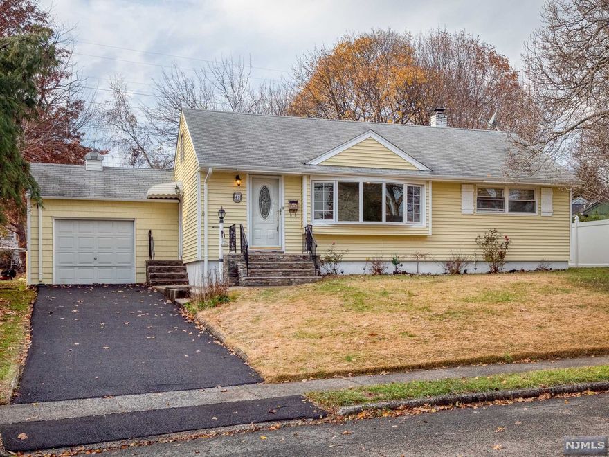 Lovely Expanded Ranch located in the desirable Oak View section of Bloomfield. This Move in Ready home consists of 3 Bedrooms, Living Room, Dining Room, Kitchen and Main Bathroom all on the Main Floor for comfortable one floor living. Kitchen features Stainless Steel Appliances w/ Filtered Hot/Cold water w/ Sliding Doors leading to a large private yard. The Large Basement boast even more living space with Large Family Room with Bar for entertaining and additional Full Bathroom as well as Additional Private Office Space with Coffee Station leading to Laundry Room and utility room. Basement is lined with closets providing tons of storage. Attached 1 Car Garage for additional storage if needed. Conveniently located to Transportation to NYC, Route 3 & Parkway & Shops/Restaurants.