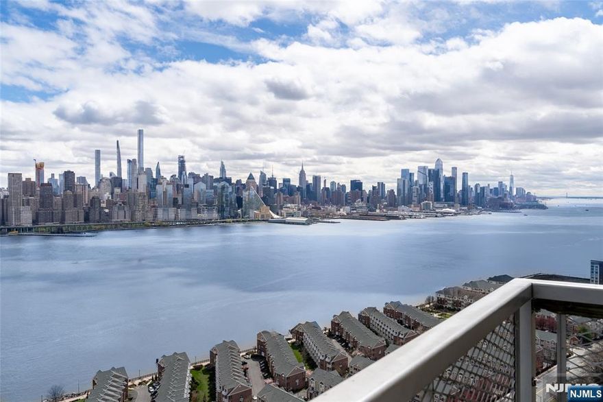 Welcome to Penthouse 23C at the sought-after Versailles building in West New York! This spacious 1-bedroom, 1-bath residence offers approximately 850 sq ft of living space with sweeping, unobstructed views of the Manhattan skyline and the Hudson River. Enjoy a bright and airy layout featuring a modern kitchen with granite countertops, stainless steel appliances, hardwood floors throughout, and a private terrace ideal for morning coffee or sunsets. Generous closet space and updated finishes add to the appeal. The Versailles is a full-service doorman building with pool, heat, hot water, electric, and gas included in rent. Gym and parking access are available for an additional fee paid by the tenant. Lease with option to buy availableâ€”contact listing agent for details. For questions, call listing agent, Dinora Camacho at 917.202.0533 and/or via email: dcamacho@christiesrealestategroup.com.