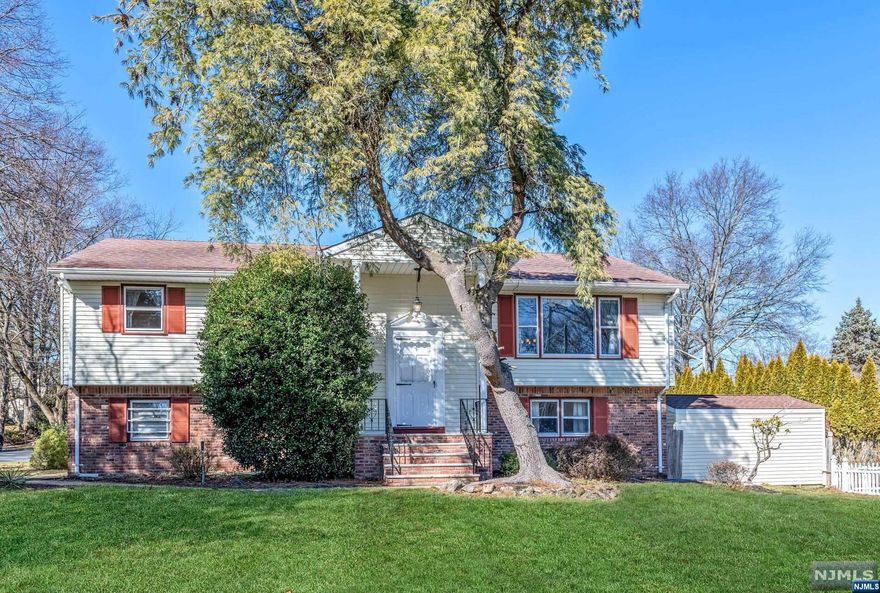 One of the Northern Valley's most desirable hometowns- this beloved residence and "model house" for the cul-de-sac is on the market for the first time in 30 years. Perfect for growing/extended households that enjoy entertaining year round. Distinctive south-facing curb appeal, sun-filled rooms, contemporary styling, updated eat-in and functional living. LR-DR flow to extra large remodeled open KIT. 3 BRs 2 FBs- primary ensuite w/ walk-in closet. FR w/ brick fireplace, sliders to fenced backyard, BBQ patio, privacy trees and pool. Half-bath, laundry, mudroom and access to oversized garage. Plus 4th BR, office, studio or gym. Hardwood floors (under carpet), central AC, baseboard heat and recessed lighting. Top-rated HP School and Blue Ribbon high school. Minutes to beautiful family-friendly parks, library, thriving downtowns and NYC commuting options. And HP's proximity to NY border makes it a great commuting town to Rockland, Orange and Westchester counties as well. Welcome home.