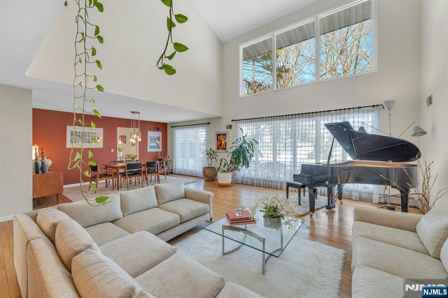 Experience this stunning CONTEMPORARY set on an expansive lot in the highly sought-after Victoria Estates section of Northern River Vale. It boasts of 4-5 Bedrooms/ 3 full Baths! From the moment you approach its long driveway, youâ€™ll be captivated by the propertyâ€™s serene setting & modern architecture. The foyer emphasizes such chic open-concept living filled with WALLS OF WINDOWS, SOARING CEILINGS & AN ABUNDANCE OF NATURAL LIGHT. The two-story wall of windows in the Living Room w/ the adjacent Dining Room encourages gatherings. A timeless Eat-in kitchen offers granite counters, ample cabinetry & a bright breakfast area, open to the inviting family room w/fireplace & rear outdoor living. The first floor also offers one bedroom, full bath, laundry room & walk-in pantry room ideal for todayâ€™s busy lifestyle. Upstairs, youâ€™ll find the PRIMARY SUITE RETREAT featuring a walk-in closet & oversized spa-style primary bath, two spacious bedrooms, a beautifully renovated main bath, and a versatile office loft to potentially convert into a 5th bedroom. The large unfinished basement has potential for your custom dream design. This DEEP, PRIVATE YARD BOASTS A RESORT IN-GROUND POOL SETTING surrounded by lush landscaping. Conveniently located near top-rated schools, parks, and easy NYC transportation. Donâ€™t miss the opportunity to own this UNIQUE CUSTOM BUILT HOME & GORGEOUS PROPERTY!