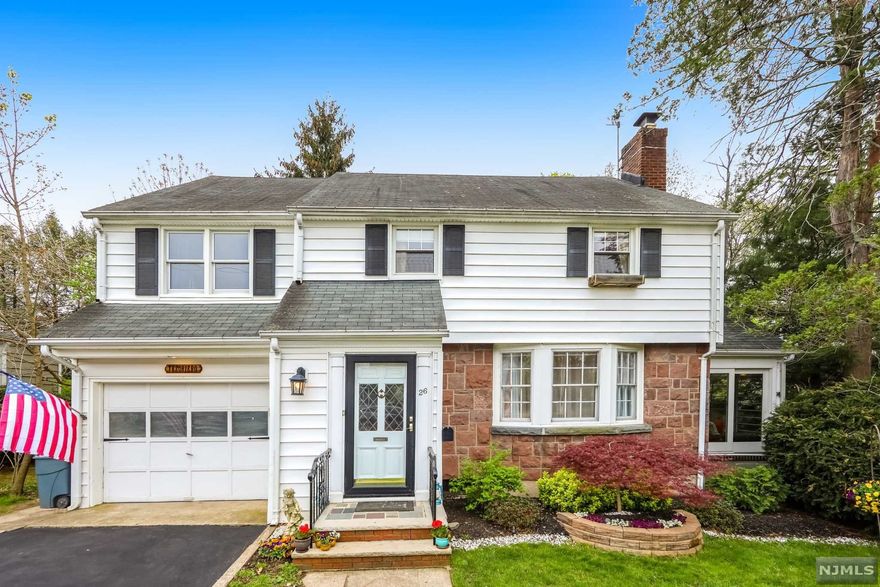 Charming colonial in great neighborhood, close to all the town of Hawthorne has to offer! Hardwood floors throughout. Living room with wood burning fireplace and recessed lighting. Enclosed porch off living room- perfect spot to enjoy your morning coffee. Formal dining room leads to modern kitchen with newer flooring, countertops and backsplash. Full bath completes first floor with newer stall shower. Big pantry next to bathroom to store all your kitchen needs. All 3 bedrooms on the 2nd floor are a generous size with ample closet space. 3rd bedroom has bonus room attached that would make a great office, nursery, play space, or exercise room. 2nd floor newer full bath with big jacuzzi tub and stall shower. Master bedroom has built in closets plus a walk-up attic great for extra storage. Finished basement for extra living space with laundry in the unfinished area. Backyard is fenced, with deck, 2 sheds, and above ground pool. One car attached garage. Don't miss this opportunity!