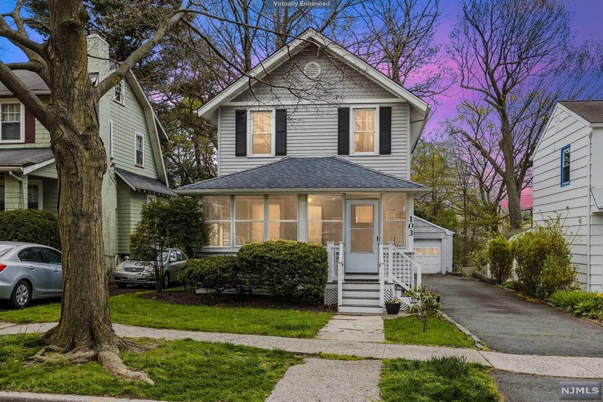 Here is your opportunity to move into the vibrant, sought-after Glen Ridge community! This sweet, side hall colonial on a lovely tree-lined street has an enclosed front porch that opens to a bright foyer open to a warm & welcoming living room (Flat Screen TV included). The formal dining room is sunny & bright with sliding doors to the backyard and deck. The kitchen is open to the dining room for easy entertaining options whether inside or out. Upstairs are three bedrooms, great closet space and a full hall bath. The basement provides additional living space with a finished family room, laundry & extra storage. Hardwood floors, high ceilings and many original details throughout. Two car garage, great yard and deck, plenty of extra parking. Conveniently located to NYC trains, top rated schools, trendy neighborhood cafes & wonderful Carteret Park. Don't let this one get away.