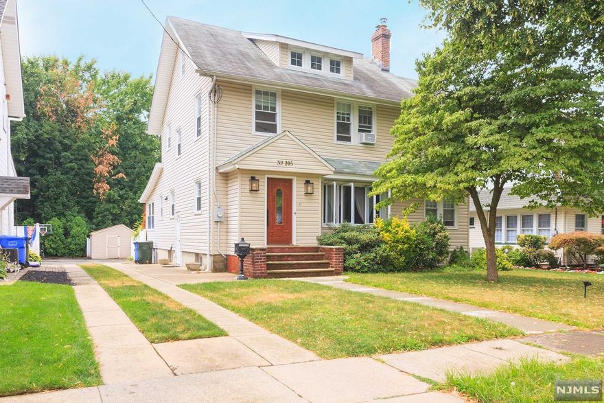 Welcome Home to 205 Hollister. Beautiful tree lined street located in the center of town. Pride in ownership of the classic updated colonial. Recently updates include newer hot water heater and furnace, built ins and pool heater and salt water conversion in 2021. Hardwood floors, high ceilings, finished basement. This lovely home as an amazing yard with gardens, ample patio space and generous sized in-ground pool for entertaining. The long, shared driveway leads to a large oversized shed with two off street parkings spaces directly in front of the shed. Quiet street with plenty of street parking for guests.