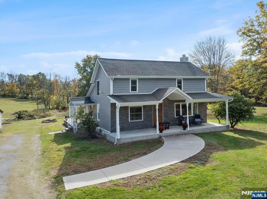 Discover the perfect blend of comfort, privacy, and open space on nearly 19 acres in Wantage. This beautifully remodeled 3-bedroom, 2-bath home offers an inviting open-concept layout filled with natural light, a spacious kitchen with modern finishes, and updated baths. Enjoy year-round comfort with central air, peace of mind with a whole-house generator, and appreciate the numerous updates throughout. Experience peaceful country living surrounded by rolling fields and wooded viewsâ€”ideal for a hobby farm or simply room to roam. A barn and detached garage sit on the property, providing endless potential for storage, a workshop, or creative space. (Barn and garage are being sold in as-is condition.) Located just minutes from Route 23, shopping, and High Point State Park, this property delivers rural serenity with convenient access to town amenities. Your private country retreat awaits!