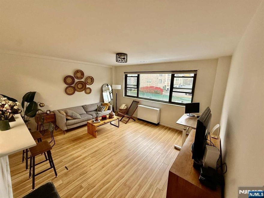 Come see this new one bedroom rental unit at the Terrill Manor midrise building in Hackensack with plenty of natural light, beautiful flooring in a spacious living room, cozy kitchen with plenty of cabinets for storage, a bedroom with double closet, and a cleanly renovated full bathroom. Located near your favorite cafes, shopping, restaurants, as well as public transportation, Anderson St train station is mere minutes away! Easy access to major highways. Best part, utilities covered by landlord! Off street parking spots available in lot. Furniture not included in rental, will be delivered vacant.