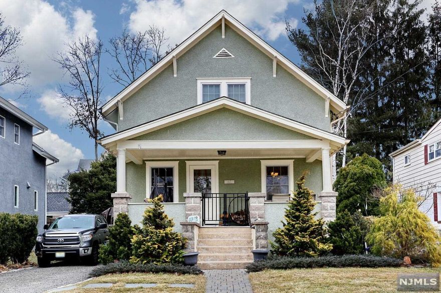 Charm abounds with this beautifully maintained 3 bedroom, 2 bath colonial home. You will feel right at home as you step on to the open front porch that is ideal for relaxing! The first floor features living room, dining room open to the kitchen with breakfast bar, spacious family room with wood burning fireplace, bedroom and full bath. The second floor offers a spacious main bedroom and large third bedroom - both with two walk-in closets and second full bath. The full, unfinished basement includes laundry, utilities, storage and potential to finish in the future. Lots of room to play and entertain in the private back yard with shed. Many original details throughout this lovely home including hardwood floors and beautiful wood trim. This is a wonderful opportunity in the sought after town of Waldwick!