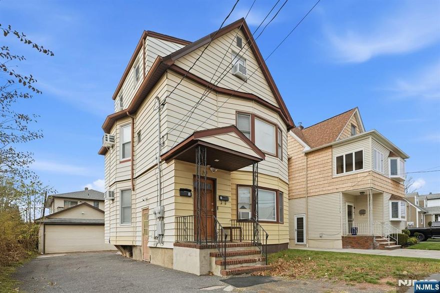 This updated and income-producing 2-family home offers an exceptional opportunity for end-users, investors, or those seeking strong rental income. 1st-floor unit with 3 bedrooms, an eat-in kitchen, a bright living room, and a full bathroom, 2nd-floor duplex-style unit with a bonus finished walkout attic for a total of 5 bedrooms, 2 full bathrooms, an eat-in kitchen, and a living room. The high-ceiling walkout basement includes a utility room, laundry room, and two separate walkout doors one at the rear and one on the side providing excellent possibilities for future expansion or additional living space. A long driveway leads to an oversized detached garage, and the cozy backyard is perfect for entertaining or relaxing outdoors. Situated in a prime location close to transportation, schools, and shops, this property is a rare opportunity offering both comfort and strong investment potential