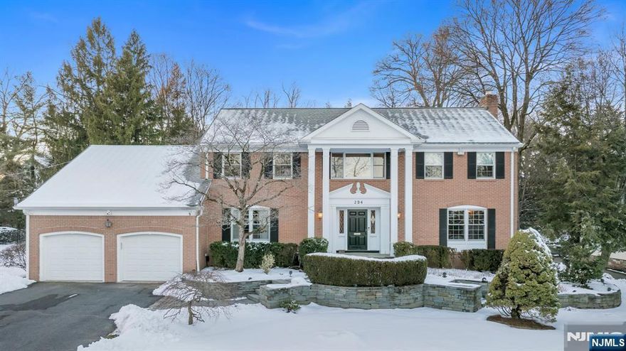 Set on a stunning property in Ridgewood's prestigious Old Country Club, this remarkable home seamlessly combines luxury & comfort. Upon entering, you're welcomed by a grand Entry Hall that leads to a banquet-sized Dining Rm on the left. To the right, discover a spacious front-to-back Living Rm complete w/ woodburning fireplc. The Family Rm, which includes an adjacent Powder Rm, features a fireplace and doors leading to the deck, seamlessly extending to the beautifully landscaped grounds w/ pool.The bright large kitchen is complemented by a convenient Laundry/Mud Rm, Full BA, BR, private Office, along w/ easy access to the attached Garage. Upstairs, there are 4 generously sized Bedrooms and 2 Full BA, including a tranquil Primary Suite with an en-suite BA. The fully finished lower level includes a home theater, ample storage, and a .5 BA. This exceptional home offers expansive living spaces & serene outdoor beauty, making it a true retreat in one of Ridgewoodâ€™s most desirable locations.
