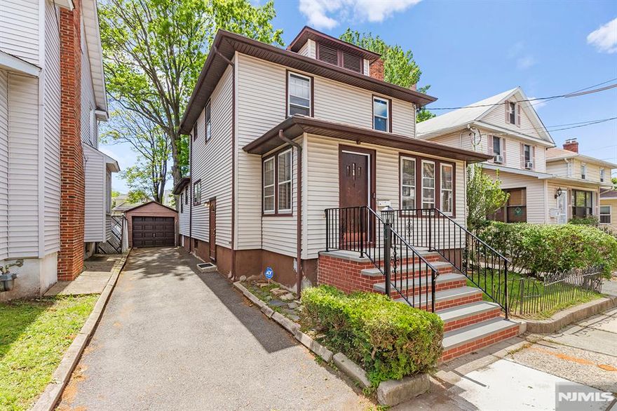 Unlock the Potential â€“ Create Your Dream Home or Multi-Family Investment! Welcome to a rare opportunity in one of the area's most conveniently located neighborhoods, just minutes from the heart of NYC! This versatile property is currently being used as a single-family home, but its history as a two-family residence opens the door to endless possibilities. Whether you're dreaming of building your own urban sanctuary or developing a lucrative income-producing property, this is your canvas. Imagine the future: a beautifully restored multi-family dwelling, or perhaps a brand-new, modern structure rising above the skyline. Envision collecting rent from the first floor while enjoying sweeping views of the NYC skyline from your private rooftop deck. Live above it all while your investment works for you! As it stands today, the home features 4BR, 2 BA, Eat-In Kit, Formal DR, LR, Den & detached garage. The property needs some TLC, but with vision & creativity, it can be transformed into a true gem. Perfectly situated near public transportation, schools, shops, restaurants & more, this location offers convenience, community & the chance to shape your future in the shadow of the city. Endless potential. Prime location. Your next chapter starts here.