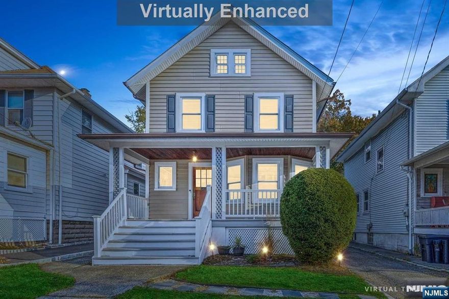 Charming and sun-filled 3-bedroom colonial in West Orange, available for immediate move-in! This inviting home showcases beautiful original hardwood floors & moulding, a cozy lemonade porch, and a rare 3-car garage with workshop; space ideal for a personal retreat or customized workspace. Beautifully maintained, the home features replacement windows, whole-house blown insulation, an updated electrical panel, updated vinyl siding, making it truly move-in ready. The walk-out basement is ready for finishing with high ceilings and convenient laundry. With easy access to major highways, commuting is a breeze. Start the New Year in your dream home!