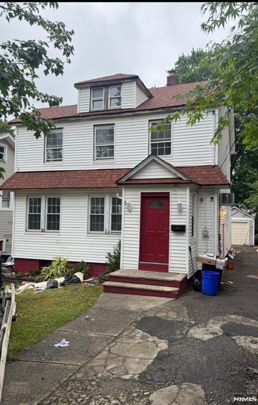 UPDATED HOME, FIRST FLOOR LARGE LIVING ROOM ,FORMAL DINING ROOM, EAT-IN-KITCHEN,DOOR TO GO ONTO DECK FROM KITCHEN. SECOND FLLOR, THREE BEDROOMS A A FULL BATHROOM. THRIRD FLOOR, A LARGE ROOM. FINISHED BASEMENT WITH LAUNDRY AND UTILITIES, ONE BATHROOM, OFFICE SPACE. DETACHED GARAGE WITH LARGE DRIVEWAY. LARGE BACK YARD. .CLOSE TO NYC TRANSPORTACTION. NJ HIGHWAYS,ROUTES 4,46,80,17 I95 TURNPIKE.