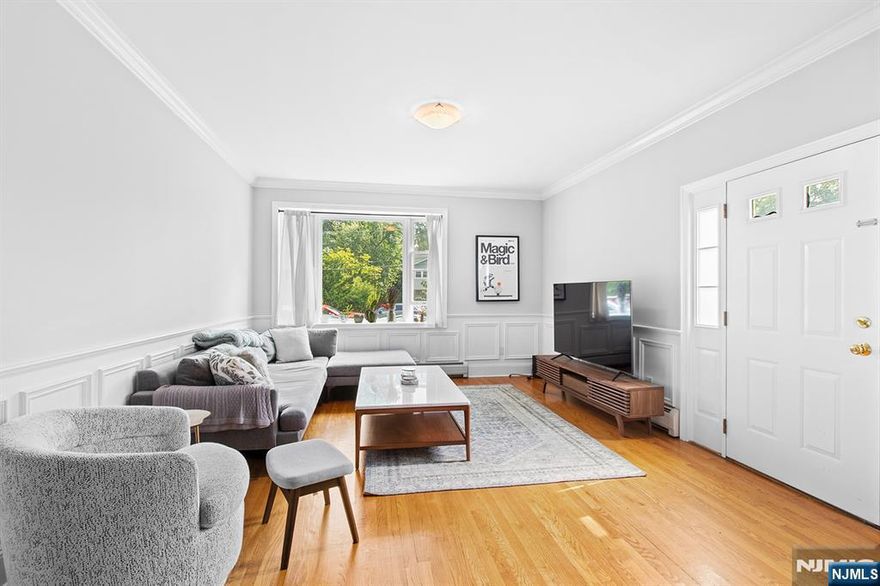 Absolutely stunning, large, first floor, 2 bedroom 2 bathroom, apartment available for rent in the heart of Demarest. Hardwood floors, quartz counters, and tile back are featured in the eat-in kitchen! 9 foot ceilings, large living room, and dining area open to the kitchen. Kitchen also features a walkout to a private deck! Oversized primary bedroom offers three closets and and an en-suite bathroom featuring a stall shower. Large second bedroom features two closets and is adjacent to the second full bathroom. Laundry in unit as well! Truly one floor living! Basement features a storage space as well! Parking for 2 cars, central air, seconds from NYC transportation, around the corner from downtown Closter featuring shops, Whole Foods Market and down the road from downtown Demarest. All of this set on almost an acre of immaculately kept grounds! Not to be missed! Owner Holds NJ Real Estate License.