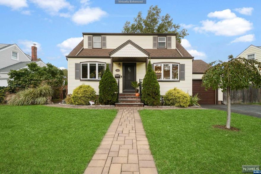 Beautifully maintained 3-bedroom Cape Cod located in the heart of Fair Lawn, known for its top-rated school district and fantastic town amenities. This home features 3 bedrooms and 2 full bathrooms. A stained glass window, along with large picture windows in both the living and dining rooms, filling the home with natural light. Great eat-in kitchen with full range of appliances and ample storage. Upstairs, you'll find a spacious landing loft, ideal for a desk or reading nook, a full bathroom, and a generously sized bedroom with a walk-in closet. The large finished basement is perfect for additional living space, with separate storage, a workroom, and a laundry area. The large, fully fenced backyard features a large patio and a storage shed, perfect for outdoor relaxing and entertaining. Conveniently close to world-class dining and shopping, direct NYC transportation, and major highways. This move-in-ready home is truly a gem!