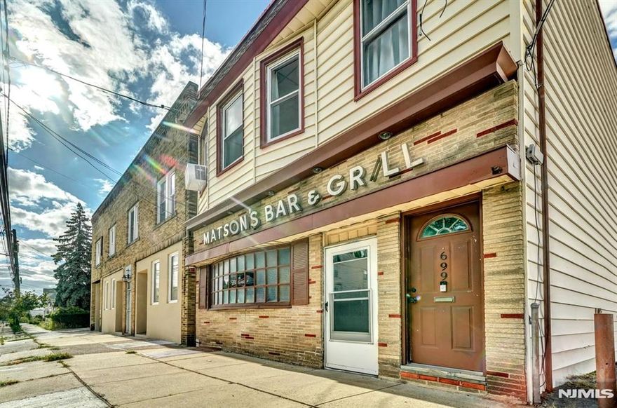 Prime Mixed-Use Investment Opportunity in Kearny! Donâ€™t miss this rare chance to own a fully operating bar with a valuable C liquor license and a 2-bedroom, 1-bath apartment above in the heart of Kearny, NJ. The property sits on a 25 x 90 lot and offers a commercial space on the first floor currently operating as an active neighborhood bar â€” providing immediate income potential. Upstairs, youâ€™ll find a spacious apartment perfect for an owner-occupant, on-site manager, or additional rental income. A private yard adds extra appeal and versatility for outdoor use or future improvements. Conveniently located near major highways, public transportation, and local amenities, this property offers excellent visibility and foot traffic. Ideal for investors or owner-operators looking to expand their portfolio or step into an established business opportunity.