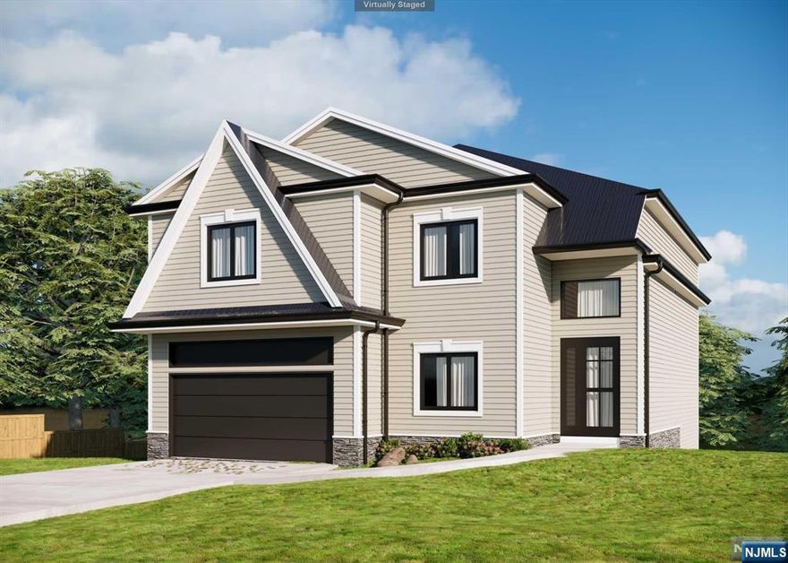 to be built a wonderful new construction Colonial home in heights section of Hawthorne. This 4500 square foot home features; 5 bedrooms, 4 full baths & 1 half bath, large deck off kitchen, first floor family room, basement is a full walk out to yard with large rec room, 5th bedroom and 2 car garage. Floorplans are for informational purposes only and subject to change. Buyer can choose finishing colors.