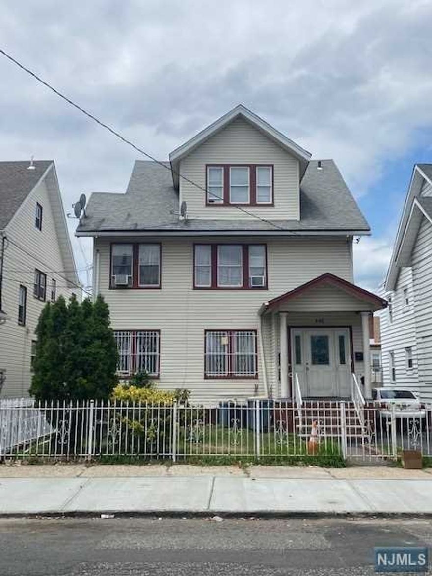 Excellent location with plenty of off-street parking and 2 car garage. 3 family home, full walkout basement with separate entrance. Perfect home to live in and have mortgage paid by rentals or great investment in a sought-after area of Newark. 1st and 2 nd floors have 3 bedroom in each unit and 3rd floor 2 / 1. Separate utilities. Tenant's leases are all month to month.