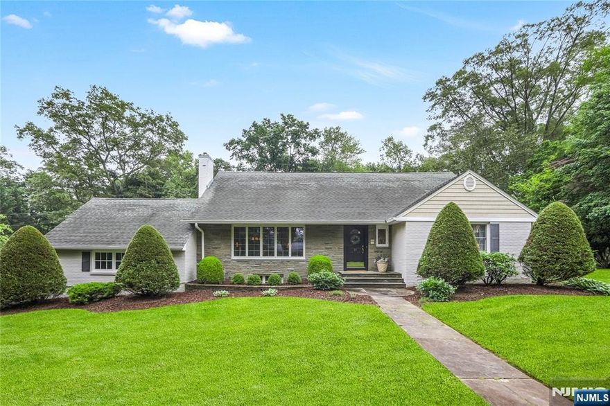 Welcome to 11 Old Chimney Rd, offering approximately 5,000 square feet with 6 bedrooms and 3 full baths on a picturesque 1 acre, located just minutes from Upper Saddle River's Blue Ribbon schools. Enter the main floor, featuring multiple versatile living rooms, formal dining, huge eat-in-kitchen with endless counter space and high end appliances, cozy family room and sunroom that opens to the backyard. As well, 2 ground floor bedrooms and 1 full bathroom are privately tucked away. Upstairs includes 4 additional bedrooms and 2 full bathrooms, including the large primary with en-suite bathroom. The partially-finished basement boasts nearly 1,500 square feet waiting to be tailored to your liking. Outside, an attached 2 car garage, oversized storage shed and a yard with endless potential. Don't miss out!