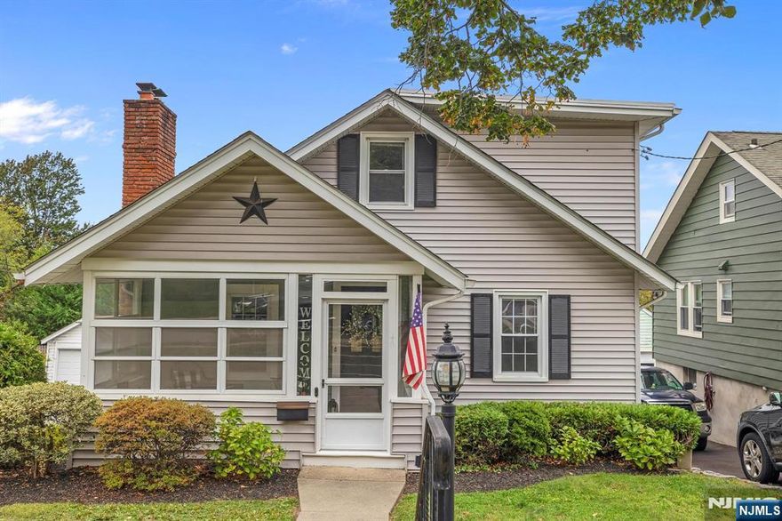Impeccable Cape Cod, updated and modern in the perfect location, convenient to EVERYTHING! Step through the screened porch with jalousie windows into the living room with hardwood flooring and gas fireplace, dining room with bay window, hardwood flooring and built-in cabinets. The kitchen offers stainless steel appliances and granite countertops and leads to a gorgeous, low maintenance composite deck over looking the manicured rear lawn, vinyl fenced yard and detached garage. Basement includes rec room. laundry and walks out to patio and rear yard. Other features include roof new in 2023, some thermal windows, water heater new in 2024, walk-in attic, updated baths. Fireplace AS-IS with no known defects.