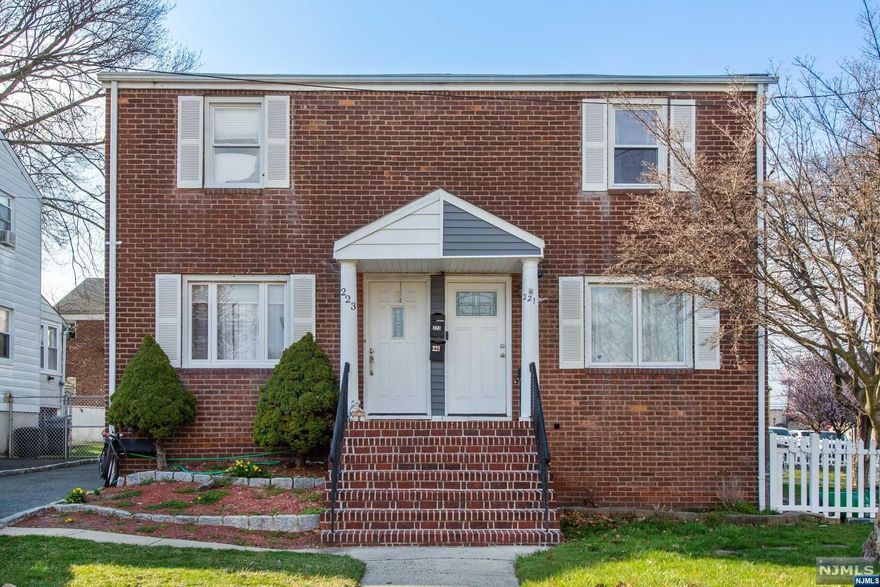 Welcome to a great apartment alternative on a level corner lot. This fully updated half duplex offers modern finishes, hardwood floors, stainless steel appliances, a full bathroom and two bedrooms on the second floor. The fully finished basement offers a family room and another full bath. This home also offers a bright sunroom that could be used as an office or den. Outside you will find a nice sized fenced-in backyard with a paver patio along with a large two or three car driveway. Close to transportation into NYC, across the street from NJ Transit train station (3 stops from NYC), highways and shopping/restaurants.