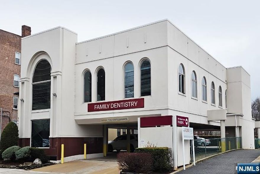 A truly rare opportunity to own a high-end dental medical office (with real estate) in one of Fort Leeâ€™s most sought-after commercial locations. Just 2 blocks from GWB and across from Monument Park. 50 x 100 lot, A massive 4,500 sf of office space divided into 2 suites of owner's dental office (3,000 sf) and medical spa tenant (1,500 sf). 17 indoor parking spaces and ample nearby street parking, handicap-accessible elevator, 11-foot ceilings, and an expandable 3rd floor. Fully renovated in 2024 with a new exterior and new roof, 5 medical office rooms, a private corner office with park views, private bathroom, a fully built-out 5-chair dental suite, cone beam imaging, x-ray capability in each operatory, nitrous oxide/oxygen connections, and a separate lab/office area for technicians. Practice is being sold separately with its real estate. The owner has been practicing for 41 years and has a rock-solid reputation in the community. The goodwill here is priceless and the owner can help with the transition until closing. Enjoy outstanding visibility and accessibility. Sold AS-IS condition.