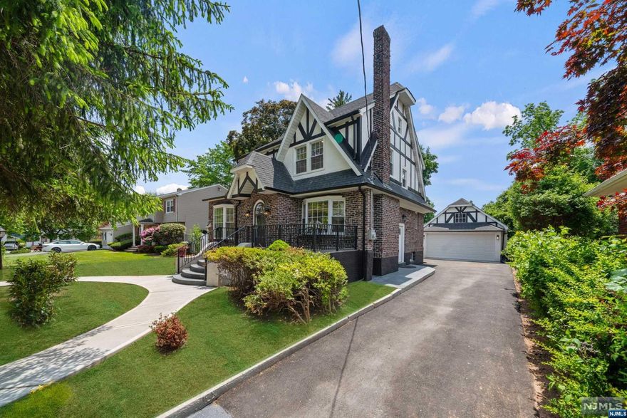 Presented by: Sandra Garcia Remax. Fully renovated large Tudor on an oversized lot 75X100 in the desirable South of Cedar area of Teaneck and one of the most beautiful blocks of town! This amazing house features 6Bed/4Bath (1st Bed and full Bath) with beautiful finishes throughout. Brand new eating Kit w/large island, new stainless steel appliances including double wall ovens, 2dishwashers, warming drawer, built-in refrigerator/freezer,2 sinks, gorgeous quartz countertops, breakfast nook w/a breath-taking view to the colorful front yard garden. 1st Fl Bed w/a full bath leading to a beautiful deck and back yard perfect for gatherings and entertainment. 2nd floor: Large primary bedroom w Walking Closet and gorgeous full bath and soaking bath and tend up shower. 2Bed and a full bath. 3rd Floor: large finished attic with a private Bed.and lost of storage. Finished Bsmt: Family Rm with a full Bath and separa. entra. 2Car Garage. Min from NYC. Wont last!