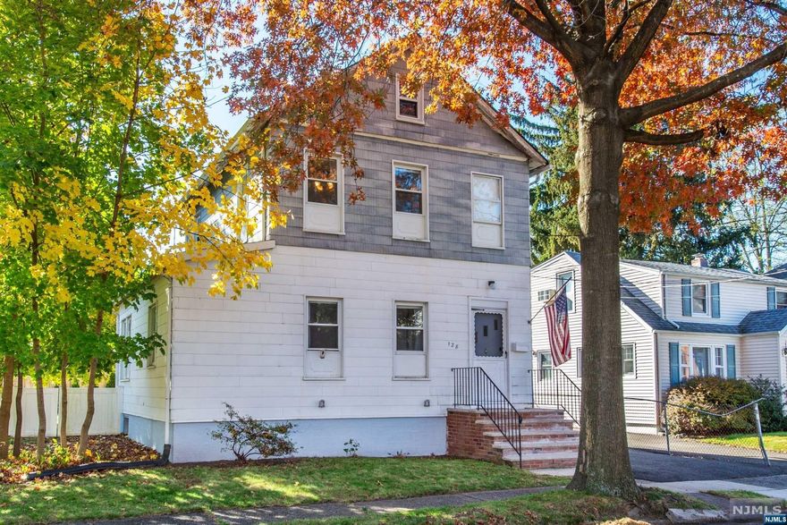 Welcome to this 3 bedroom and 1 1/2 bathroom home in New Milford close to the Oradell train station. Inside you'll find a tiled entry foyer leading into large living room and formal dinning room. Breakfast bar connects into Kitchen with gas stove and granite countertops. Small 3rd bedroom or home office located off the dinning room. Convenient half bathroom off the kitchen by the back door leading outside to the paver patio fenced in back yard. Detached garage has electric and plenty of storage space. Home has hardwood floors throughout and vinyl windows. Full unfinished basement has washer/dryer/sink. Newer boiler/hot water heater/electric panel. Low taxes move in ready!