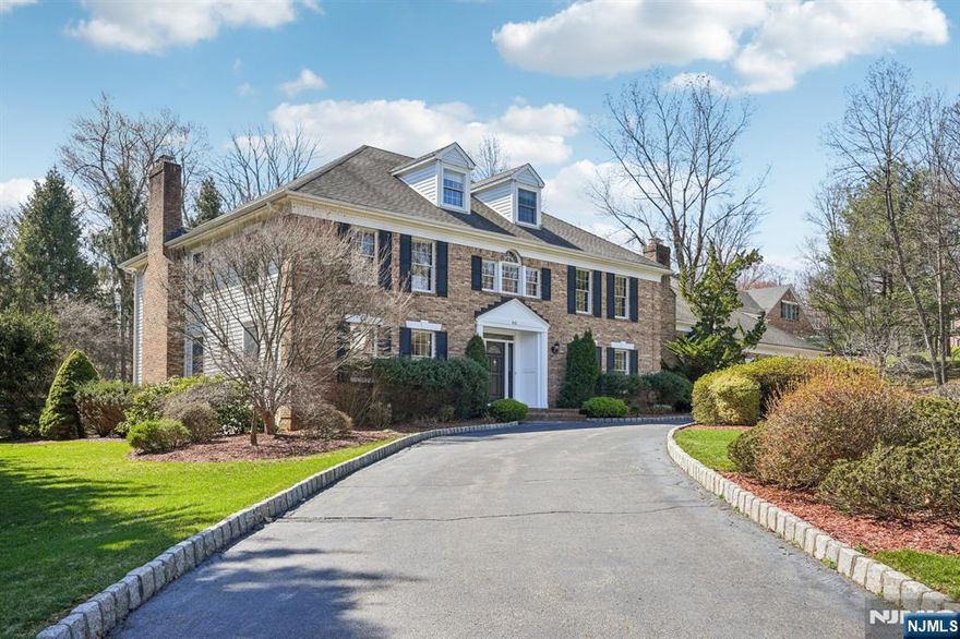This custom built six-bedroom, eight bathroom home welcomes you with a grand two-story entry foyer that sets the tone for its spacious and inviting layout. The great room with a fireplace opens seamlessly to a private patio, creating the perfect setting for both everyday living and entertaining. A warm and inviting family room with its fireplace adds to the home's comfort and charm. The beautiful updated kitchen features a center island, breakfast bar, and bright eating area, offering functionality and style for gatherings. The finished basement provides additional living and recreational space to suit a variety of needs. Set on over one acre of professionally maintained property, this offers exceptional outdoor living with a heated gunite pool. Circular driveway, three car garage, and wonderful location(only a few minutes from major NJ highways).