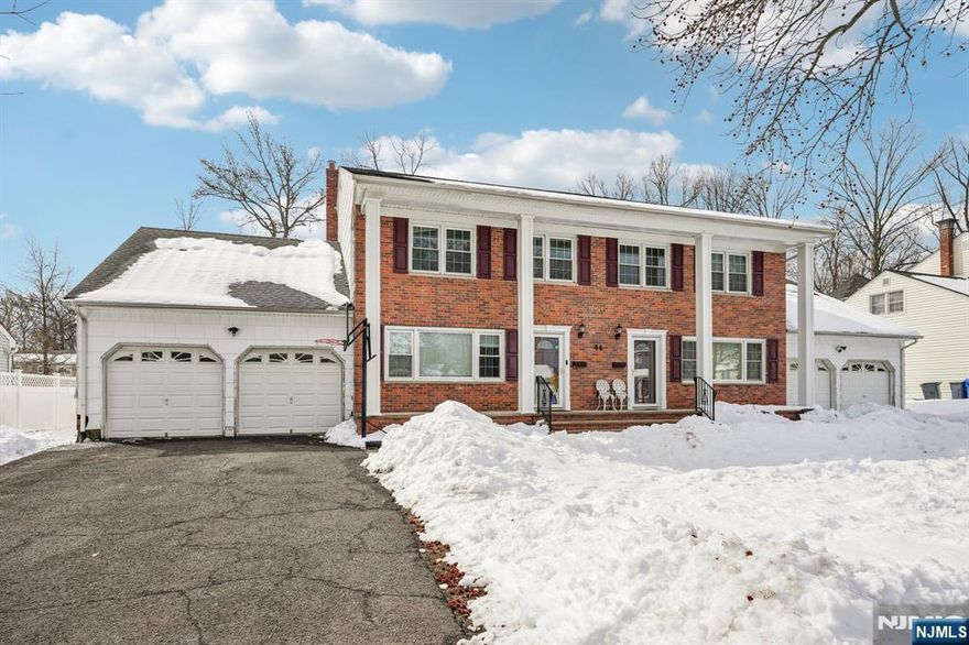 A rare opportunity to own a beautiful side-by-side duplex in the highly sought-after Kimberly Estates section of Paramus. Designed to feel like two separate homes, this exceptional property offers privacy and comfort for each residence, complete with its own private deck and outdoor space. Each unit features four spacious bedrooms, three bathrooms, two car garage, gleaming hardwood floors throughout, and updated kitchens and baths. Recent improvements include a newer roof, updated front brick facade, new front posts, steps and railing, as well as newer air conditioning and heating systems â€” offering both aesthetic appeal and peace of mind. Ideal for investors or owner-occupants seeking rental income potential. Enjoy all that Paramus is known for, including low property taxes, premier shopping, dining, and convenient access to major highways and NYC transportation.