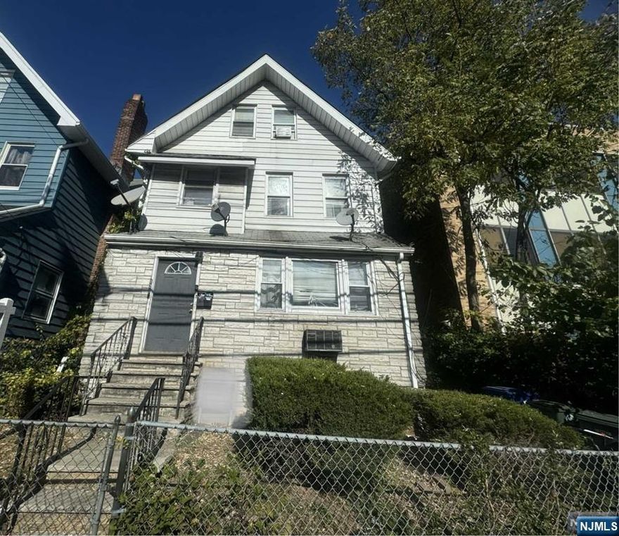 Amazing opportunity to own this huge 2 family home featuring a total of 9 bedrooms and 3 full bathrooms. Very deceiving from outside, must see to appreciate. Each unit consists of 2 levels of living space. Each level is like a duplex style apartment (up & down setting) Strategically located near the Irvington High School and directly across from the Library and Municipal Complex. A variety of restaurants and major shopping destinations are within close proximity. Easy access to major highways and NYC transportation.