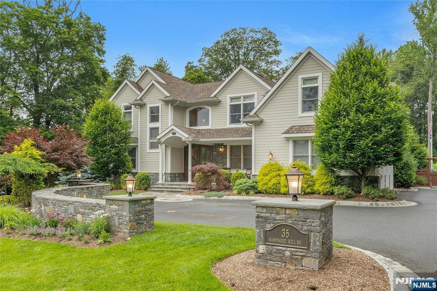 LOOK NO FURTHER FOR AN ELEGANT RESIDENCE WITH A BACKYARD RETREAT YOU CAN ENJOY WITH FAMILY AND FRIENDS! A WELCOMING COVERED BLUESTONE PORCH AND IMPRESSIVE TWO-STORY OPEN FOYER INVITE YOU IN TO THIS YOUNG 5 BEDROOM COLONIAL. AT THE HEART OF THE HOME IS A SPACIOUS CHEF'S KITCHEN, FEATURING TOP APPLIANCES, A GENEROUS CENTER ISLAND WITH SEATING, A BRIGHT BREAKFAST AREA, AND A CONVENIENT BUTLER'S PANTRY CONNECTING TO THE FORMAL DINING ROOM. STEP OUTSIDE TO DISCOVER A SHOW-STOPPING BACKYARD DESIGN WITH A SPRAWLING OUTDOOR KITCHEN FOR AL FRESCO FEASTS, AND SALTWATER POOL AND SPA. A PRIVATE POOLSIDE CABANA SERVES AS A SECLUDED ESCAPE, BOASTING A LIVING ROOM/KITCHEN COMBO, FULL BATH AND LAUNDRY, IDEAL FOR GUESTS OR LOUNGING. INSIDE THE HOME, YOU WILL APPRECIATE THE OPEN FLOOR PLAN AND FAMILY ROOM WITH COFFERED CEILING AND FIREPLACE. THE PRIMARY SUITE OFFERS A SERENE SPACE COMPLETE WITH FIREPLACE, SOARING CEILINGS, GENEROUS CLOSET SPACE AND A SPA-LIKE BATH. ADDITIONAL BEDROOMS FEATURE VOLUME CEILINGS AND BATHROOMS IN NEUTRAL TONES. OTHER SPECIAL FEATURES INCLUDE A 3 CAR HEATED GARAGE, BASEMENT WITH POURED CONCRETE WALLS AND HIGH CEILINGS, SECURITY SYSTEM AND WHOLE HOUSE GENERATOR. THIS OVERSIZED LOT IS LEVEL AND OVER 300 FT DEEP! WHETHER HOSTING CELEBRATIONS OR ENJOYING QUIET FAMILY TIME, THIS HOME IS A HARMONIOUS BLEND OF STYLE AND EVERYDAY EASE.