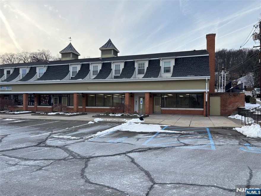 2450 SF of Prime retail space with ample parking located on Goffle Road In Hawthorne NJ. Space may be subdivided. Tenant repsonsible for utilities, portion of snow and lawn. Additional storage space in basment.