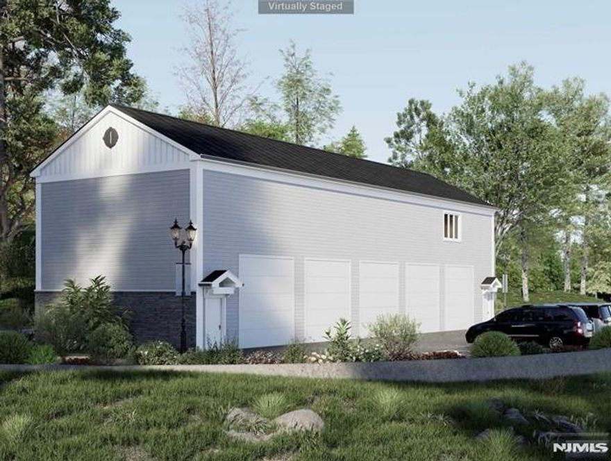 .42 acre vacant lot in prime location on Hamburg Turnpike in Bloomingdale. Being sold AS-IS. Previously received approvals to build a 5 car garage structure with office space above. Additional exterior parking should accommodate 8 guest parking spaces. Project was previously approved however has since expired. Being sold as the vacant land and can share previously approved plans. Buyer can review, the ceiling height of the garage bays was to be 14 ft. Electric & Water in the street. Will require septic system.