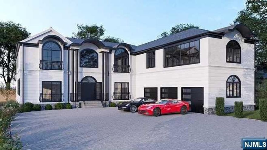 Stunning contemporary, luxurious home nestled in a serene suburban setting, designed for both comfort and sophistication built by a reputable builder with an extensive portfolio.Stepping into the front exquisite, one of a kind custom door you will be greeted by an expansive foyer with gorgeous floor leading to a gourmet kitchen with high end appliances, an oversized island and panoramic Oknoplast European windows that are overlooking a backyard oasis. Second floor features a luxurious primary suite, spa-like ensuite bathroom with glass oversized shower a freestanding tub, two designer walk in closets and a glass-wall office overlooking the first floor. All other bedrooms are with ensuite bath. Basement is full and finished with a gym, a movie theatre and a bedroom. This magnificent home is completed with a gorgeous backyard, an in-ground pool, a covered patio and gorgeous landscaping. Located near NYC bus, train and easily accessible to Major highways.