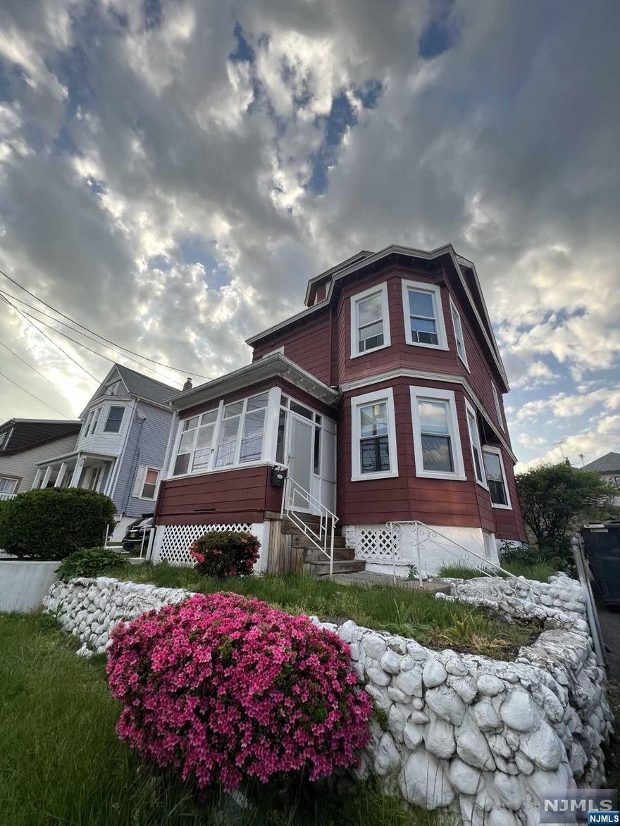 **BOM- BUYER COULD NOT PERFORM**- GREAT INVESTMENT!! Great starter property. Legal 2 family on the border of Clifton. 1st fl has 1 bedroom, living room, eai-in-kitchen and 1 bath. 2nd fl combined with attic has total 4 bedrooms, living room, eat-in-kitchen and full bath. Basement unfinished. Driveway fits up to 4 cars. Backyard. Separate utilities. 1 Gas boiler. House had in ground oil tank which was removed. PROPERTY BEING SOLD IN AS-IS CONDITION.