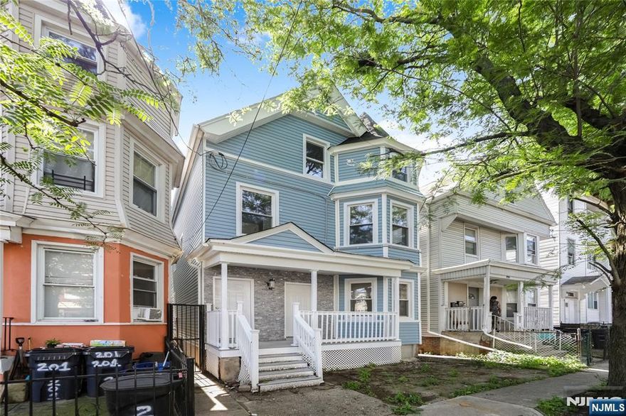 Introducing a beautifully gut-renovated 2-family home, completed in 2025, offering modern living in a prime location! This turnkey property features brand-new kitchens with quartz countertops, stainless steel appliances, updated baths, and central heating/cooling throughout.Three bed rooms 1 bath on the 1st floor with an unfinished basement and yard. The second floor is the same layout as the first but with a finished attic bonus. Each unit is thoughtfully designed with spacious layouts and stylish finishes, perfect for homeowners or investors. Located close from the Light Rail and the scenic Branch Brook Park, enjoy the best of both urban convenience and green space. Whether commuting or relaxing, this location has it all. Don't miss this incredible opportunity to own a fully upgraded multi-family home in a growing neighborhood!