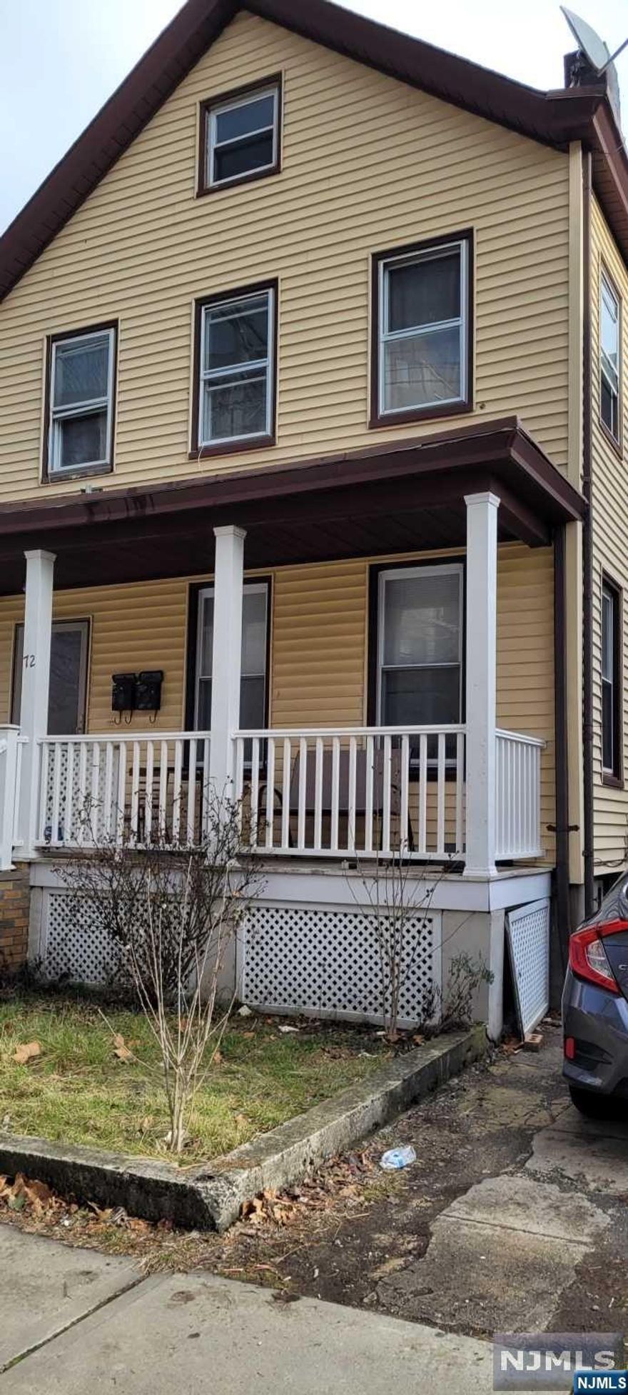 Nice Two family Home in Good Condition with Three bedrooms and two and Half baths . Full Semi- Finished basement with separate entrance and half bath. One parking space and a Nice side backyard.