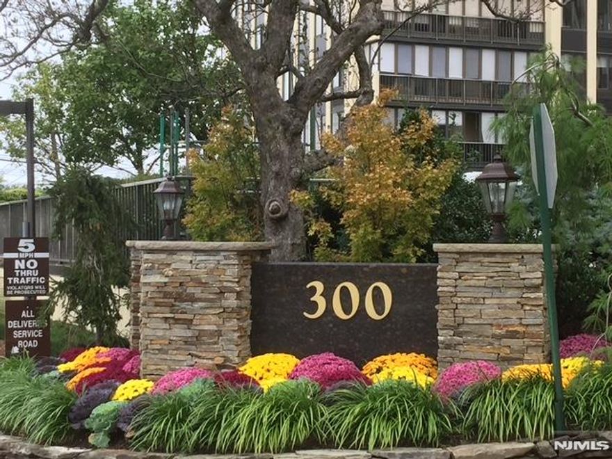 300 Winston Towers - 2BR/2Bath , Move-in Ready & Totally Renovated showing exquisite taste with finest finishes! Enjoy the far-reaching colorful Fall views from ALL NEW Windows & Terrace. New Hardwood floors, Smooth ceilings, recessed lighting, all new doors, hardware, custom closets & molding throughout. Gracious Entry Foyer leads to DR/LR and Eat in Kitchen with SS Appliances & quartz counters, BR/Office, Fully Renovated Bath, MBR with NEW custom bath, Bidet Toilet, Rain Shower & More! Best of all is the Organized Walk-In Closet! This sophisticated & contemporary unit comes with the best use of space for comfort & entertaining guests. Beautiful window treatments, motorized shades, pocket doors ... Every detail was thoughtfully considered in this renovation. Nothing else to do, but enjoy the High Rise lifestyle with 24 hr doorman, security, pool, tennis, pickle ball, playground, walking paths, gym, tot rm, Cable TV package, Hi Speed Internet & Private Storage on same floor. Transportation to NYC at your doorstep. Assigned parking: $75 one car / $135 tandem space.