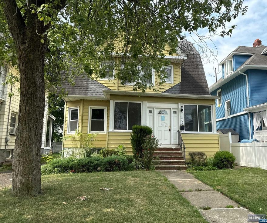 Colonial home features a Living room, Kitchen, Dining room, and enclosed front porch. Upstairs, 2nd floor consist of 3 bedrooms and full bath. unfinished walk-up attic and basement. Driveway with plenty of parking and detached 2 car garage. Located near shopping, major highways, and transportation to NYC. Home is being sold in AS IS condition and buyer is responsible for CCO or any town requirements to close. Home has to be on the market for 10 days before the seller will entertain any offers.
