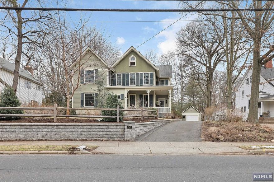 This beautiful pre 1900 Updated Expanded Victorian Colonial is the perfect combination of period architectural details and modern comforts. Exuding warmth and charm, this home welcomes you with a wrap-around front porch. Hardwood floors throughout the main level accentuate the Mission-style design details. Family Room and Living Room are off spacious Entry Hall & feature large Anderson windows bringing in an abundance of natural light. Formal Dining overlooks private backyard, addtl access to front porch. Expanded Renovated Kitchen is stunning W/Mission cabinetry, stained glass accents. Center island, granite countertops, slate floors & updated SS appliances are ideal for those who love to cook. Separate breakfast room overlooks peaceful backyard with patio access, along with discreet Powder Room. Upstairs are four large Bedrooms & 2 updated full baths. Backyard offers paver patio & level yard. Located Close to everything. Don't miss this Jewel. Sure to please!