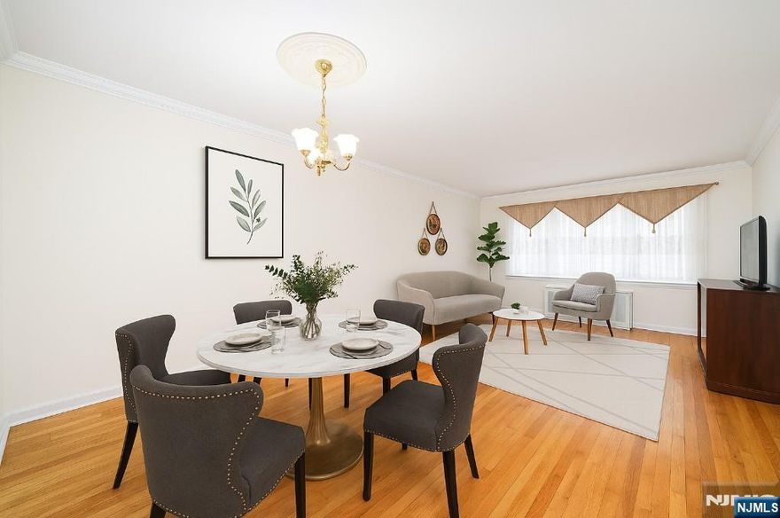 Welcome to Clifton! This charming studio unit in the desirable Montclair Heights offers serene courtyard views, a kitchen with ample cabinet space, a well-appointed bath, and plenty of storage throughout. The open layout integrates living, dining, and sleeping areas seamlessly. The well-maintained complex includes on-site laundry facilities and a dedicated storage unit. Common parking space. Enjoy easy access to NYC bus service and nearby necessities such as shopping, dining, and major highways. What are you waiting for - Book your showings today.