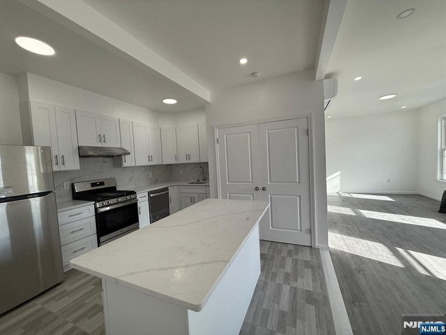 BEAUTIFUL ALL NEW RENOVATED HUGE SPACIOUS 3 BEDROOMS APARTMENT FOR RENT WITH 1 FULL BATH, DINING ROOM, KITCHEN, LAUNDRY W/ WASHER. GREAT LIGHTING. MAIN AVE ORIME LOCATION. CLOSE TO SCHOOL, SHOPPING, RESTAURANT, MAJOR TRANSPORTATION AND MUCH MORE...BUS STOP AROUND THE SAME AVENUE. To HARRISON TO PATH TRAIN TO NEW YORK. A MUST SEE!