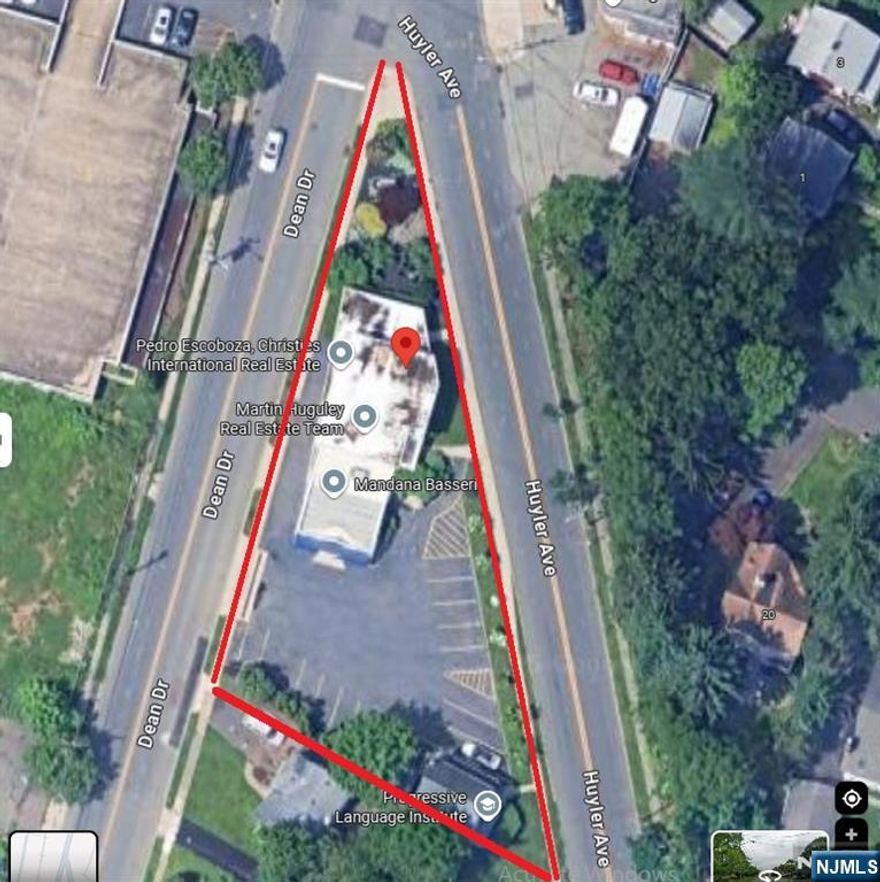 Two free standing buildings on approximately half acre (21,539 sq ft) land in a prime location of Tenafly. First building offers approximately 3,500 square feet with tremendous exposure due to its placement on the intersection of Dean Dr and Huyler Ave. Second building offers approximately 1,500 sq ft of space as a two story building. Overall lot is a little under half acre which provides ample parking shared by both buildings. Heavy daily exposure is given since both buildings are highly visible being on the intersection of Dean Dr and Huyler Ave. This sale is strictly for both buildings together.