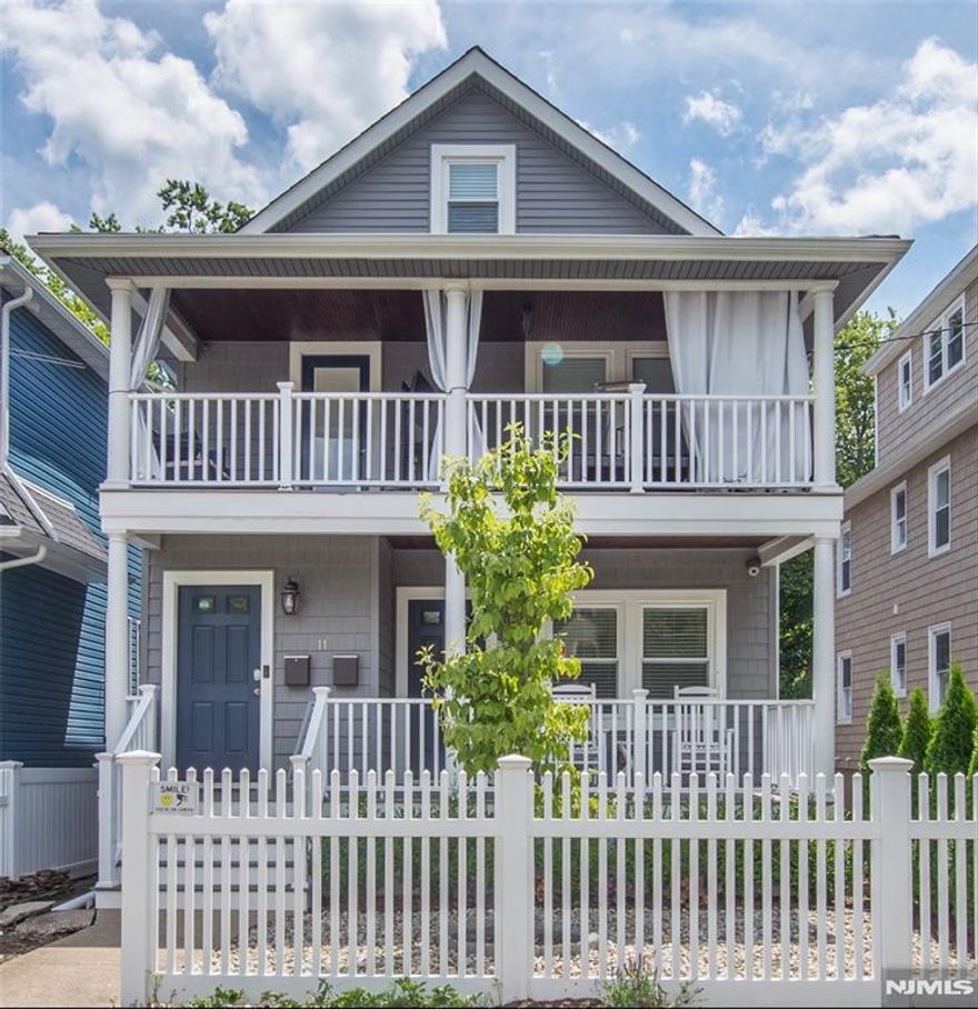 Welcome to 11 Central Avenue, a beautifully renovated multi-family home offering the perfect blend of lifestyle and investment. Renovated in 2017, this property features two spacious units with modern finishes and hardwood floors throughout. The first-floor unit offers 2 bedrooms and 1 full bath, complete with access to private outdoor space perfect for relaxing or grilling. This unit is currently rented, providing immediate income.The second-floor unit is a stunning two-level apartment featuring 2 bedrooms and 2 full baths, with an expansive upper level to include laundry, and ideal for additional living space, home office, or guest area. A large walk-in closet adds to the appeal, while two private balconies offer the perfect spots to unwind outdoors. Additional highlights include central air throughout, a two car garage, and a large basement with a "wine room", a workspace and washer/dryer designated for the first unit. Ideally located just moments from Walnut Street's vibrant shops, restaurants, and nightlife, as well as Walnut Street Station and Watchung Avenue Station for easy NYC commuting. Enjoy close proximity to Edgemont Memorial Park and all that Upper Montclair has to offer. A rare opportunity to own a turnkey multi-family in one of Montclair's most desirable locations!