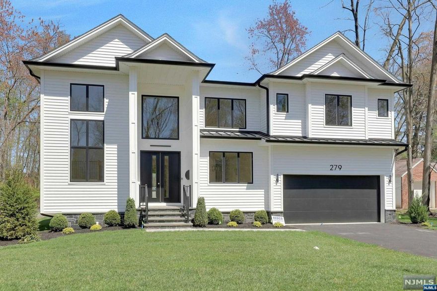 New Construction!! Single Family in Desirable Closter. Transitional Home With Modern Accents. Open Floor Concept. Flooded w/Natural Light. Home is 4,223 sqft of finished living space on first and second floor plus a finished basement of 1,545 sqft. Total= 5,768 living space. Home features 5 Bedrooms, 5.5 Bath & 2 Car Garage pre wired for EV charger. Modern Kitchen w/ Island & Barstool Seating w/Quartz Counters, Top of Line SS Appls, Bkfst Nook & Butler Pantry. Primary Suite includes Dressing Rm, 2 Custom WIC & Spa Inspired Bath and bonus room with separate door! Finished Bsmnt features RecRm, Lounge/WetBar, BR & Full Bath. Amenities: Central Vac, Paver Patio, Irrigation System, Privacy Fence & Landscaping Package. Top Rated Schools. Minutes to NYC. 10yr HOW. MUST SEE!!!