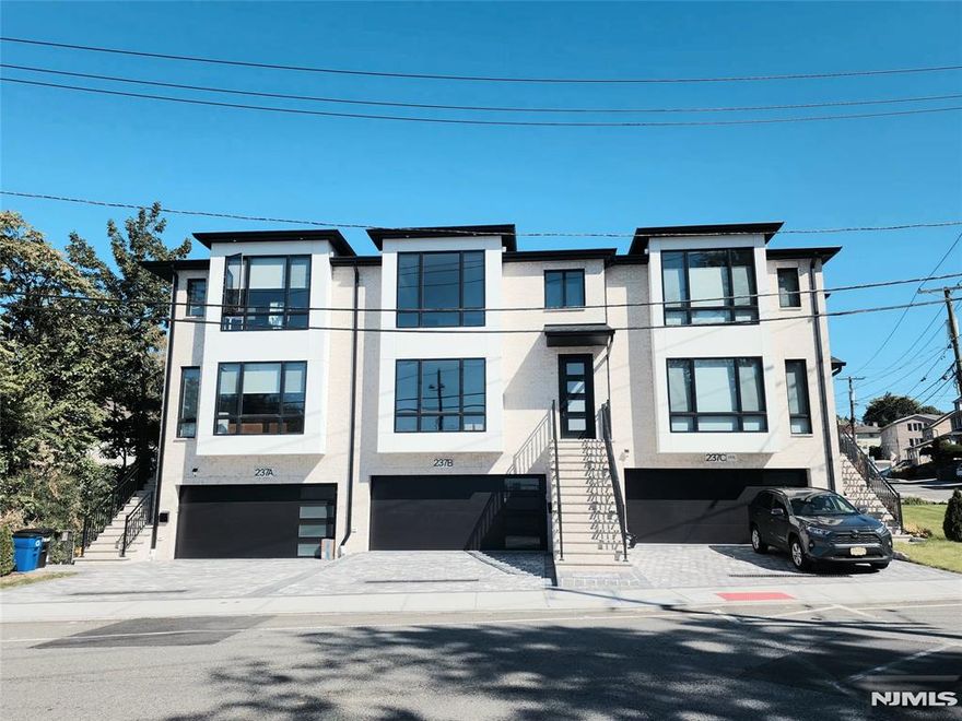 Stunning brand-new construction townhome in the heart of Palisades Park! Modern open-concept design with high-end finishes throughout. Ground floor features office, spacious recreation room, and half bathâ€”ideal for work, entertaining, or extended family. Two-car garage with ample storage and EV charger wiring. Main level offers eat-in kitchen with custom cabinetry, quartz countertops, stainless steel appliances, and large center island, opening to bright living and dining areas. Second floor includes two bedrooms, full bath, and a spacious primary suite with two walk-in closets.