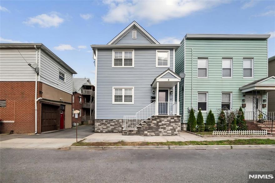 Welcome to 8 Essex St, a beautifully updated two-unit home in Nutley offering modern finishes, strong convenience, and a layout suited for flexible use. Both units feature renovated interiors with bright living/dining areas, updated kitchens, two full baths per unit, and in-unit washers and dryers. Unit 1 offers two bedrooms, and Unit 2 offers three bedrooms, each with its own contemporary design and efficient flow. The property includes a fully finished basement, forced hot air heating, central air, and street parking. Situated near local parks, schools, transportation, and Nutleyâ€™s vibrant amenities, this turnkey property provides excellent comfort and appeal in a highly desired location.