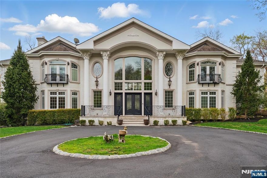 BEAUTIFUL ELEGANT 13 YEAR OLD ESTATE LOCATED IN A QUIET NEIGHBORHOOD IN SADDLE RIVER. THIS TWO ACRE HOME INCLUDES A CIRCULAR DRIVEWAY, ALMOST 12,000 SQUARE FEET OF LUXURIOUS LIVING SPACE WITH 7 BEDROOMS AND 6 FULL BATHS AND 1 HALF BATH. THE ENTRYWAY OPENS UP TO GRAND DOUBLE STAIRCASE AND LEADS INTO A FORMAL LIVING AND DINING ROOM AND A SPACIOUS GREAT ROOM. SUNNY GOURMET STYLE KITCHEN WITH SLEEK APPLIANCES, A BREAKFAST AREA, AND A LARGE ISLAND. THE SECOND FLOOR HAS 3 ENSUITES AND A MASTER BEDROOM WITH A SITTING ROOM, WALK IN CLOSETS, AND A LARGE TERRACE OVERLOOKING THE BACKYARD. THE BASEMENT IS PERFECT FOR ENTERTAINING WITH A HOME MOVIE THEATER, WINE CELLAR, FULL KITCHEN AND BAR, HOME GYM, AND DOORS THAT LEAD OUT STRAIGHT TO THE BACKYARD POOL AREA. THIS ESTATE HAS 5 FIREPLACES, AN ELEVATER, 3 CAR GARAGE AND AN AMAZING PRICE TO SELL.