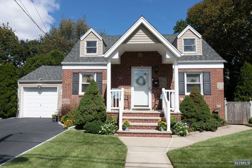 Must see this immaculate expanded Cape Cod Home with its beautiful curb appeal and Charming front porch to enjoy sitting out on. Located on a quiet street on the Oradell border of town! 4 Bedrooms,4th Bedroom perfect for a Den or Office. 2 Lovely full updated Baths. Large Expanded updated Eat in kitchen with beautiful custom cabinetry with see under counter lighting,and recessed lighting. Walk out to side patio, above ground pool perfect for entertaining on nice size, fenced in property. Gorgeous full finished Basement with separate Laundry room with newer Washer/Dryer and lots of closet space. 2 Zone Central air. Great Location! Walk to Train,Parks,Schools, Worship & Shopping!