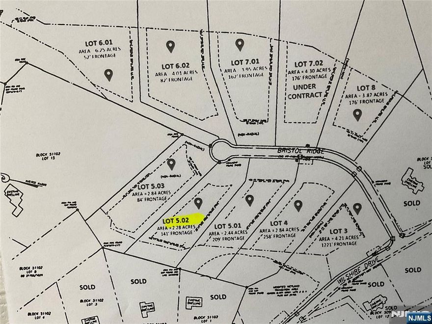 This is your chance to build your dream home in Boonton Township! This lot (#5.02) located in development of Stonehenge of Boonton Township has already had the septic bed installed, well to also be installed. Unbelievable views of NYC! Utilities at the curb, gas is in the street, electric, Cablevision and Verizon available. MOUNTAIN LAKES HIGH SCHOOL and in a neighborhood of 2 million plus estate homes.